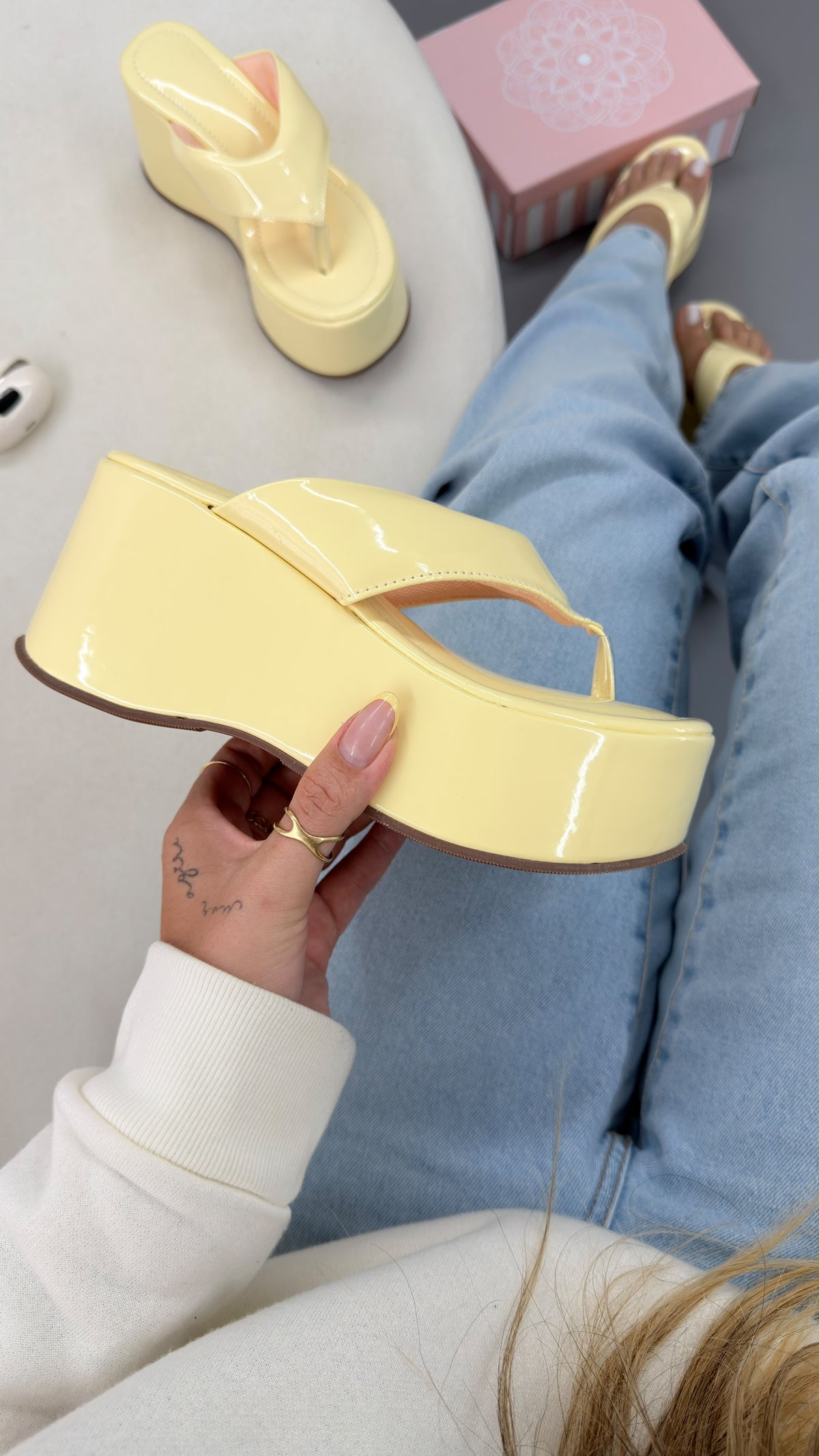 Tamanco confort AMARELO
