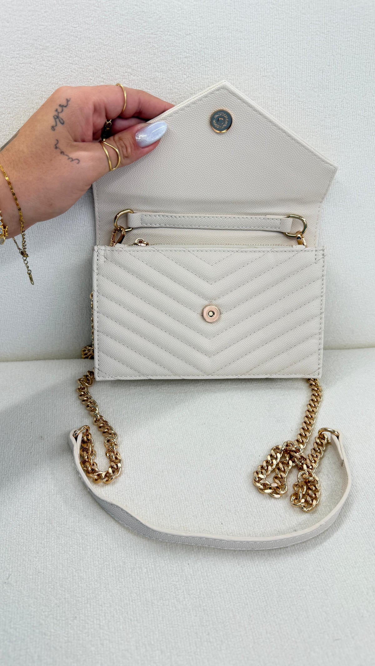 BOLSA CARTEIRA YVS OFF WHITE