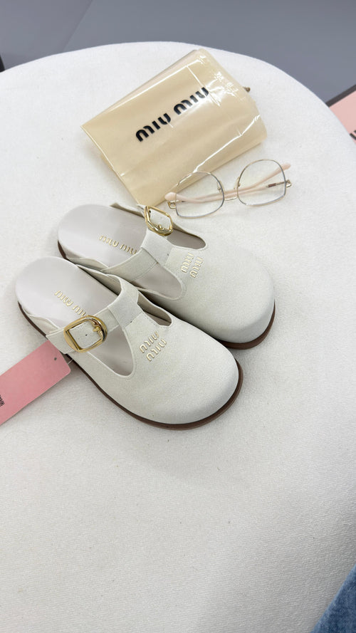 Clogs Miu Miu OFF WHITE